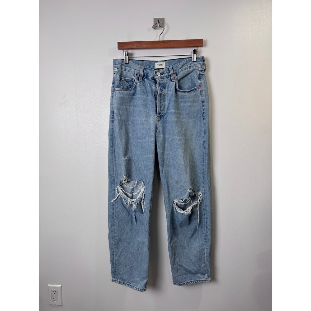 Citizens of Humanity Women Dylan Misfit Jeans Distressed Premium Vintage Size 28